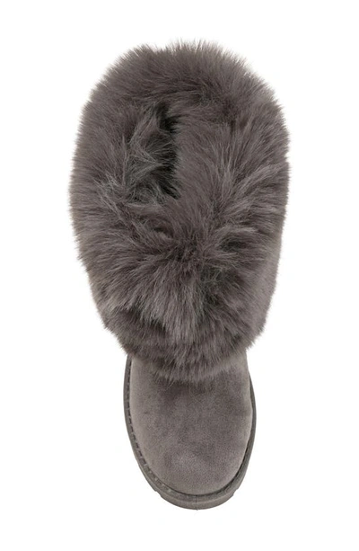 Journee Collection Shanay Tru Comfort Faux Fur Boot In Grey