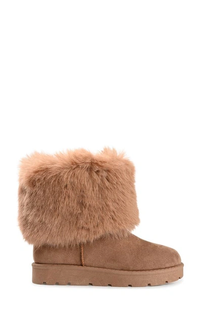 Journee Collection Shanay Tru Comfort Faux Fur Boot In Tan