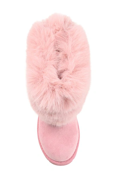 Journee Collection Shanay Tru Comfort Faux Fur Boot In Pink