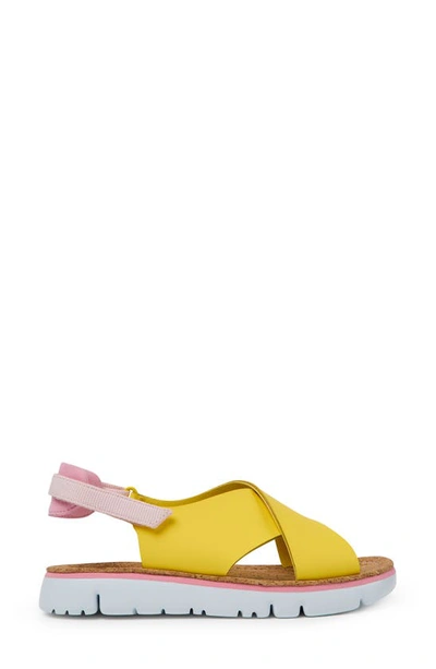 Shop Camper Oruga Slingback Sandal In Bright Yellow