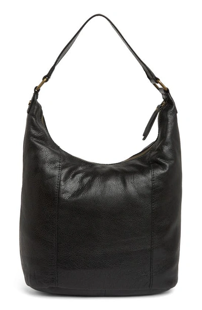 Shop American Leather Co. Carrie Hobo Bag In Black