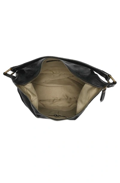 Shop American Leather Co. Carrie Hobo Bag In Black