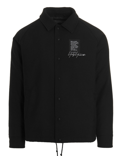 Shop Yohji Yamamoto Wcoach Jacket In Black