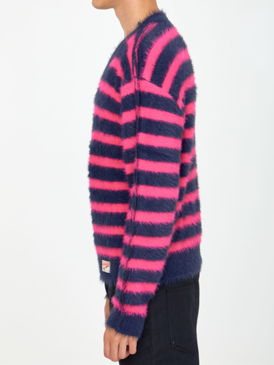 Shop Andersson Bell Blue And Fuchsia Striped Jumper