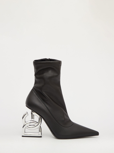 Shop Dolce & Gabbana Dg Pop Ankle Boots In Black