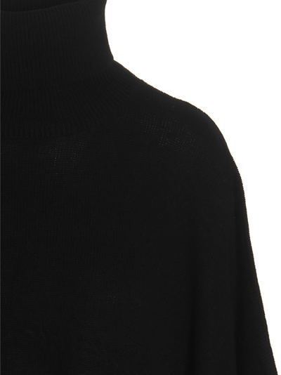 Shop Michael Kors Logo Chain Poncho In Black