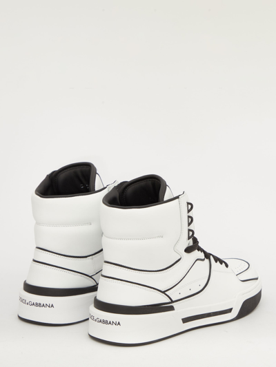 Shop Dolce & Gabbana New Roma Sneakers In White