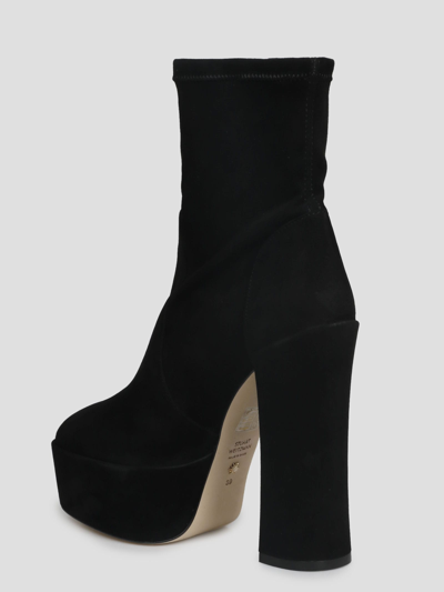 Stuart Weitzman 150mm Block-heel Platform Boots In Black