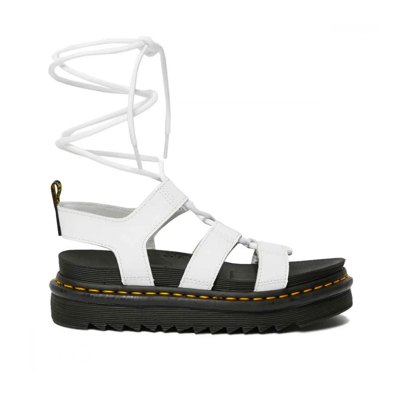 Shop Dr. Martens Nartilla White Sandal In Bianco