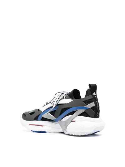 Shop Adidas By Stella Mccartney Asmc Solarglide Sneakers In Cblack Poblue Ftwwht