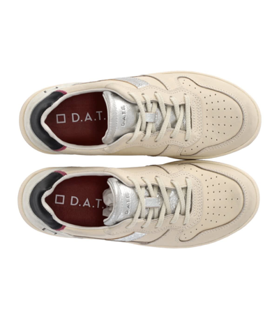 Shop Date D.a.t.e. Court 2.0 Ivory Silver Sneaker