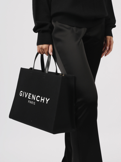 Shop Givenchy G- Tote Medium Bag In Black