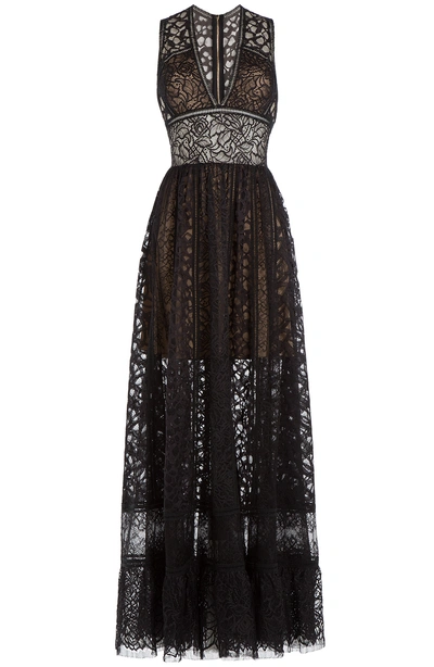 Elie Saab Lace Evening Gown