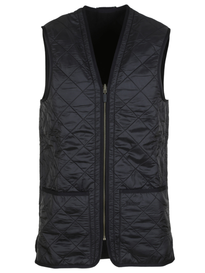 Shop Barbour Polarquilt Waistcoat Zip Liner In Black