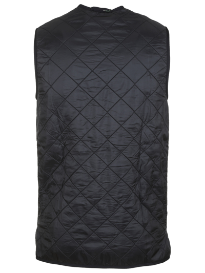 Shop Barbour Polarquilt Waistcoat Zip Liner In Black