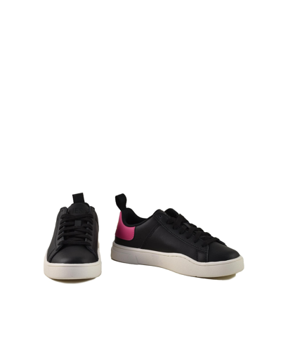 Shop Diesel Womens Black / Pink Sneakers