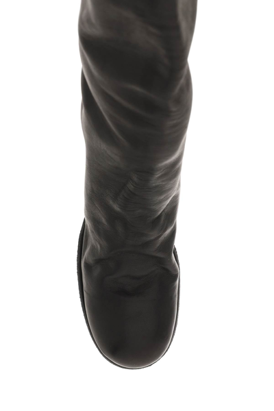 Shop Guidi Leather Mid-calf Boots In Black