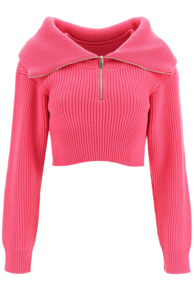 Shop Jacquemus 'la Maille Risoul' Sweater In Pink