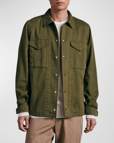 Shop Rag & Bone Men's Flight Shirt Jacket In Army