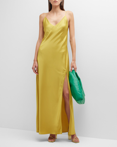 Shop Rag & Bone Larissa Maxi Slip Dress In Yellow