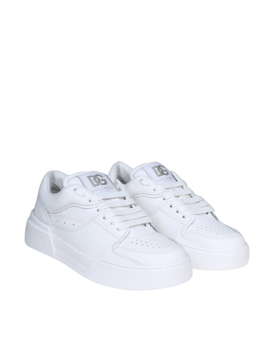 Shop Dolce & Gabbana Sneakers In Leather Color White In White/white