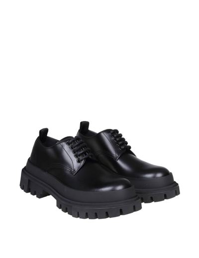 Shop Dolce & Gabbana Leather Lace-up Shoes In Black