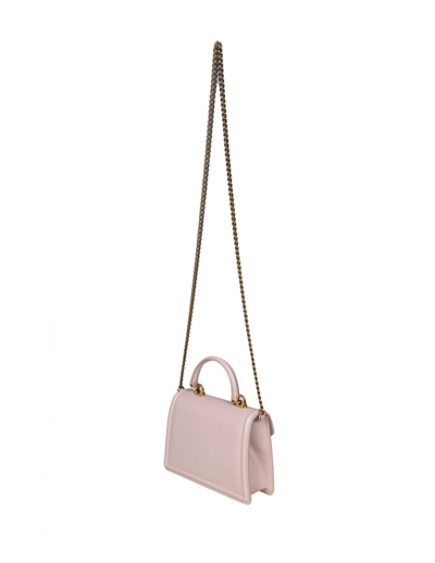 Shop Dolce & Gabbana Small Devotion Handbag In Powder Leather