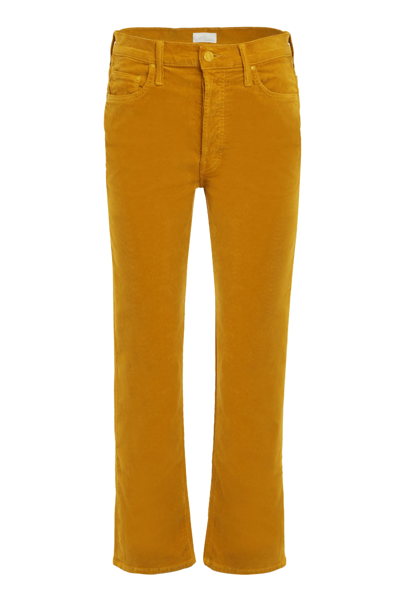 Shop Mother The Tomcat Ankle Straight Leg Jeans In Mustard