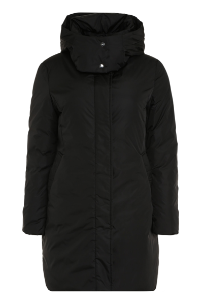 Shop Add Hooded Down Jacket In Black