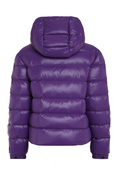 Shop Add Hooded Down Jacket In Purple