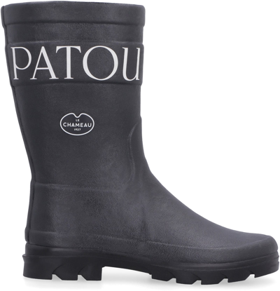 Shop Patou X Le Chameau - Rubber Boots In Black
