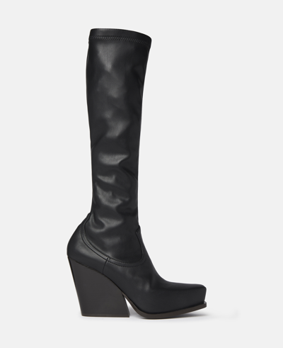 Shop Stella Mccartney Cowboy Knee-high Boots In Black