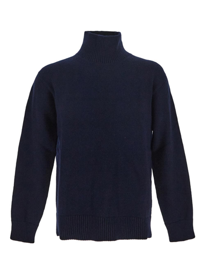 Shop Laneus Turtleneck Sweater In Blue
