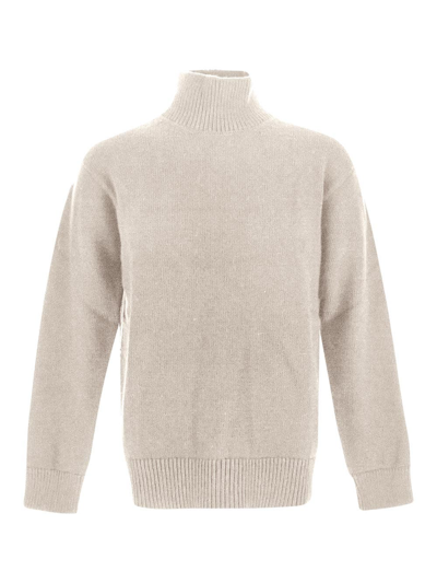 Shop Laneus Turtleneck Sweater In Cream