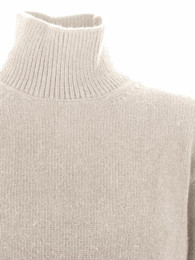 Shop Laneus Turtleneck Sweater In Cream