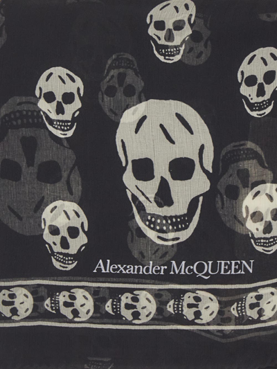 Shop Alexander Mcqueen Skulls Scarf