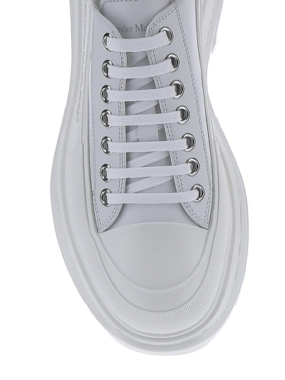 Shop Alexander Mcqueen Boxer Lace-up Shoes In White