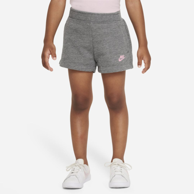 Shop Nike Toddler French Terry Shorts In Carbon Heather