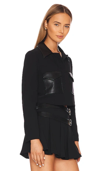 Shop Amanda Uprichard Sanders Jacket In Black