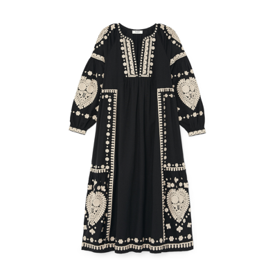 Shop Sea Holly Long-sleeve Dress In Black