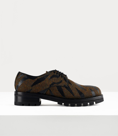 Shop Vivienne Westwood New Utility Shoe In Black Tiger