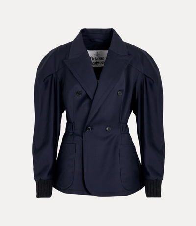 Shop Vivienne Westwood Spontanea Jacket In Navy