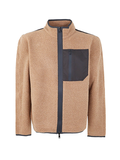 Shop Ermenegildo Zegna Men's Brown Outerwear Jacket