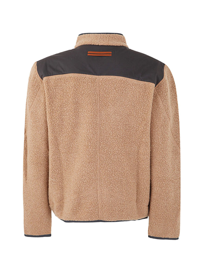 Shop Ermenegildo Zegna Men's Brown Outerwear Jacket