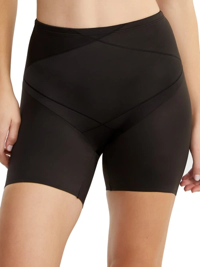 Shop Miraclesuit Tummy Tuck Extra Firm Control Bike Shorts In Black