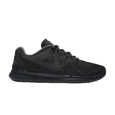 Pre-owned Nike Wmns Free Rn 2017 'anthracite' In Black