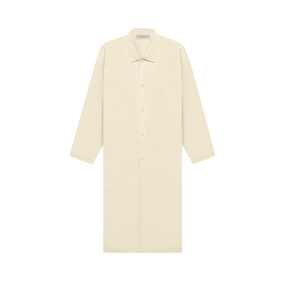Pre-owned Essentials Fear Of God  Long Coat 'eggshell' In Cream
