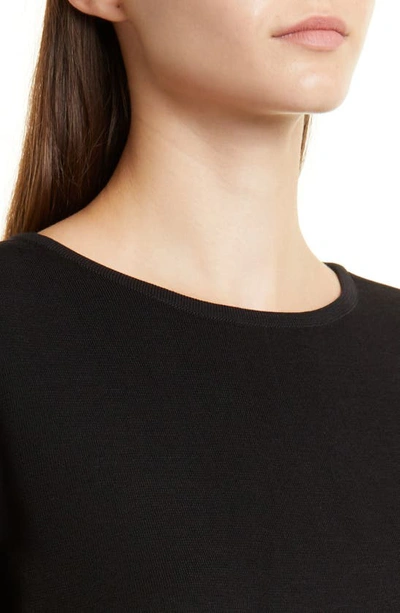 Misook Plus Size Short-sleeve Shell In Black