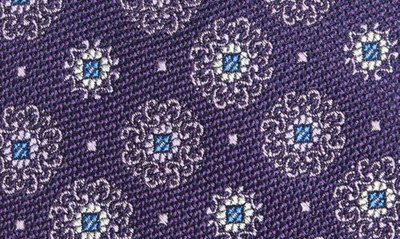 Shop Nordstrom Kove Medallion Silk Tie In Purple