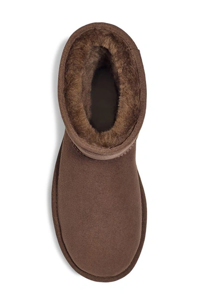 Ugg Classic Short Ii High Heels Ankle Boots In Brown Suede In Burnt Cedar